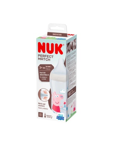 Nuk Perfect Match Peppa Pig Bottle Teat M 3+m 260ml