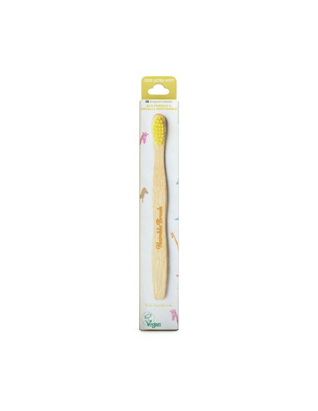 The Humble Co. Ultra Soft Yellow Bamboo Child Toothbrush The Humble Co. Ultra Soft Yellow Bamboo Child Toothbrush