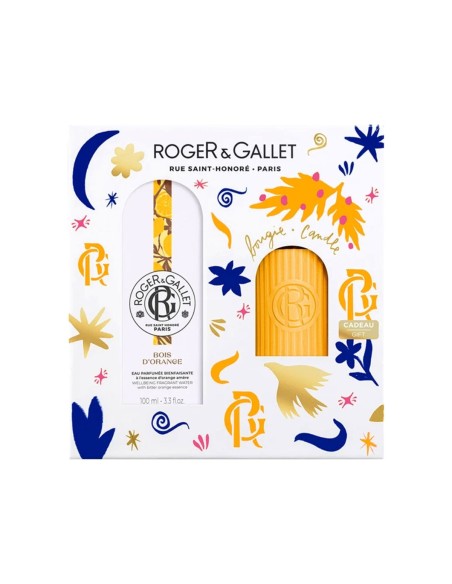 Roger Gallet Pack Bois D'Orange Fragrance Water 100ml and Scented Candle Gift