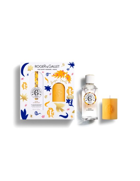 Roger Gallet Pack Bois D'Orange Fragrance Water 100ml and Scented Candle Gift