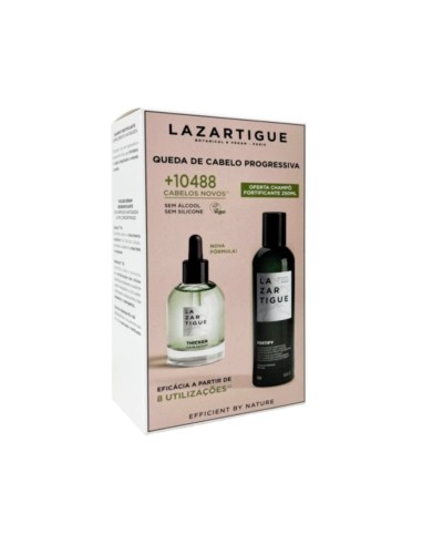 Lazartigue Coffret Thicker Hair Sérum Redensing 50ml + Fortify Fortifying Shampoo Complement Antiqueda 250ml