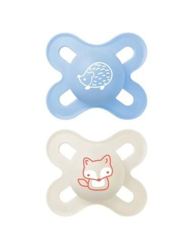 Mam Start Forest Silicone Soother 0-2m Blue 2 Units