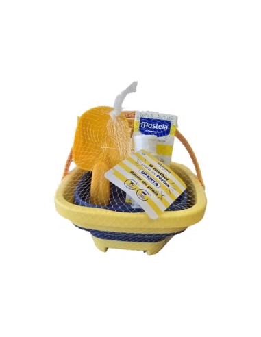 Mustela Beach Bucket Sunscreen SPF50 & Body and Hair Cleansing Gel
