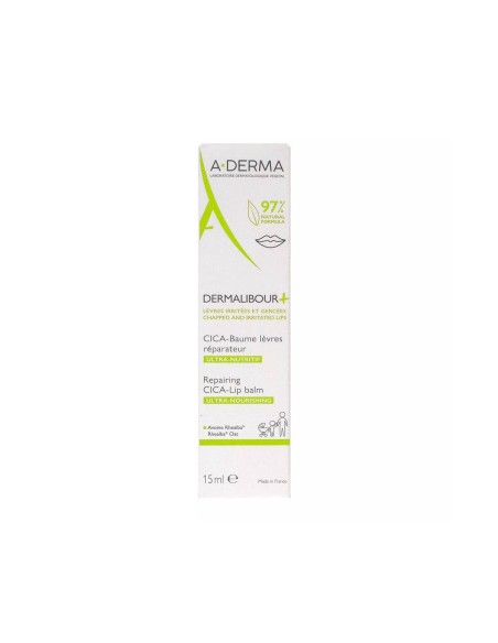 A-Derma Dermalibour+ Repairing Cica-Lip Balm 15 ml