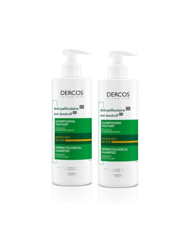 Dercos Duo Dry Dandruff Shampoo 390ml
