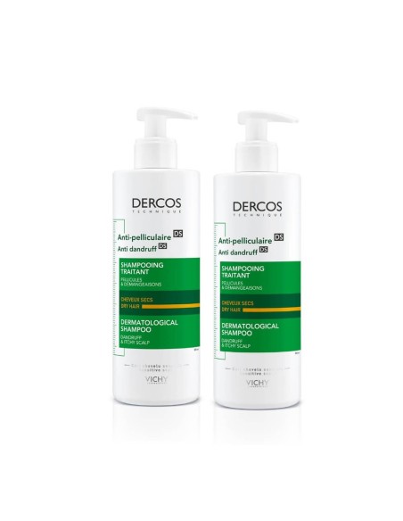 Dercos Duo Dry Dandruff Shampoo 390ml