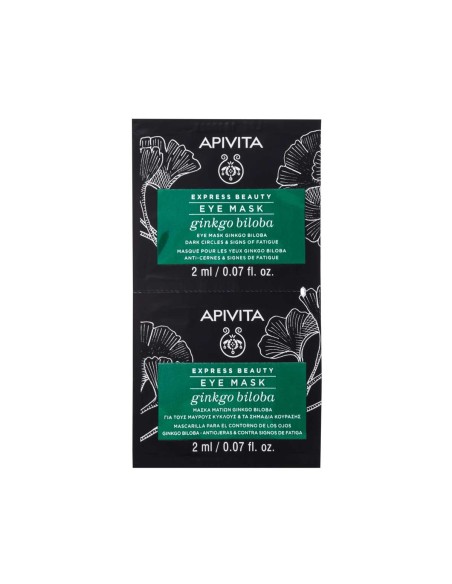 Apivita Express Beauty Eye Mask Ginkgo Biloba 2x2ml Apivita Express Beauty Eye Mask Ginkgo Biloba 2x2ml