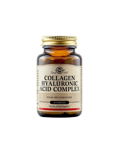 Solgar Hyaluronic Acid and Collagen Complex 30 Tablets
