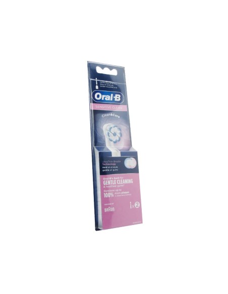 Oral B Sensitive Clean Replacement Brush x2