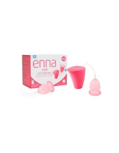 Enna Cycle Menstrual Cup Size M 2 Units + Sterilizer Box