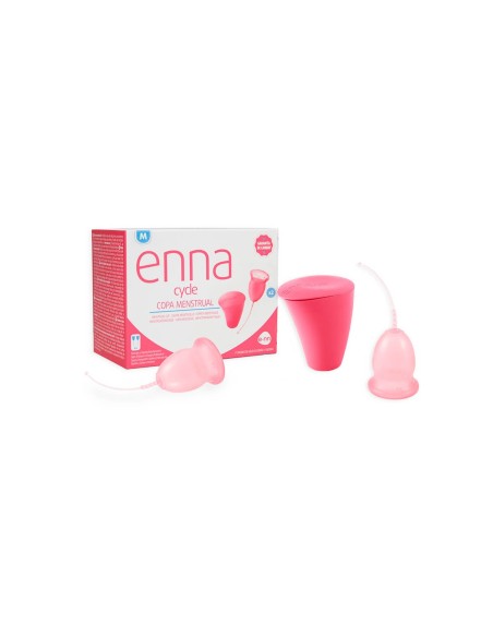 Enna Cycle Menstrual Cup Size M 2 Units + Sterilizer Box