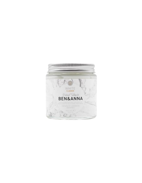 Ben & Anna Natural Toothpaste Whitener White with Fluorine 100ml Ben & Anna Natural Toothpaste Whitener White with Fluorine 100ml