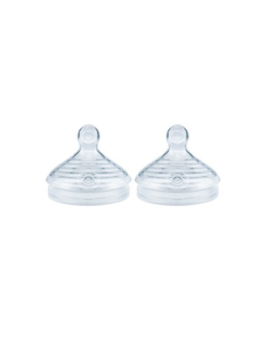 NUK Nature Sense Silicone Learning Nipple 6-18M x2