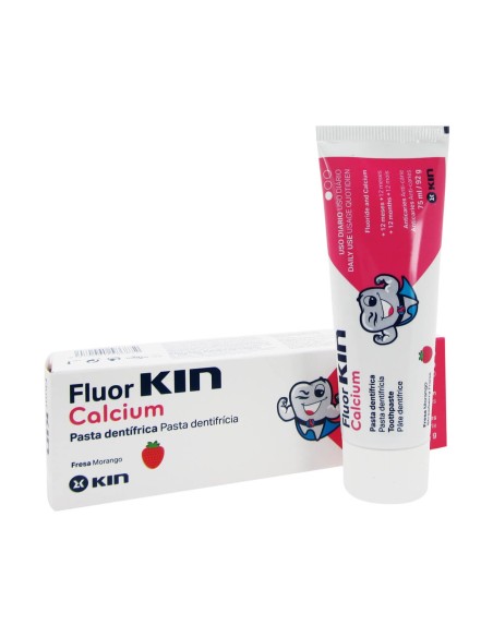 Kin Fluoride Calcium Toothpaste Strawberry 75ml Kin Fluoride Calcium Toothpaste Strawberry 75ml