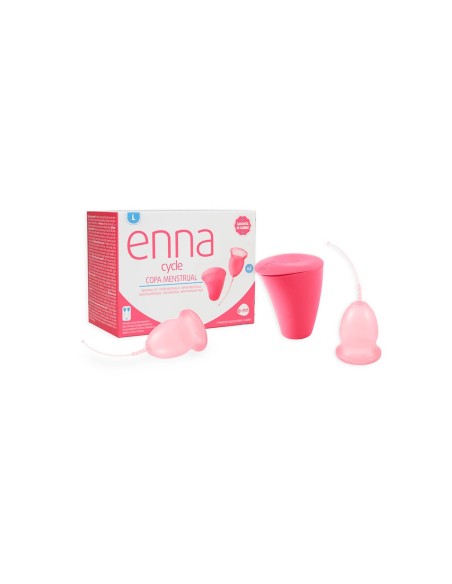 Enna Cycle Menstrual Cup Size L 2 Units + Sterilizer Box