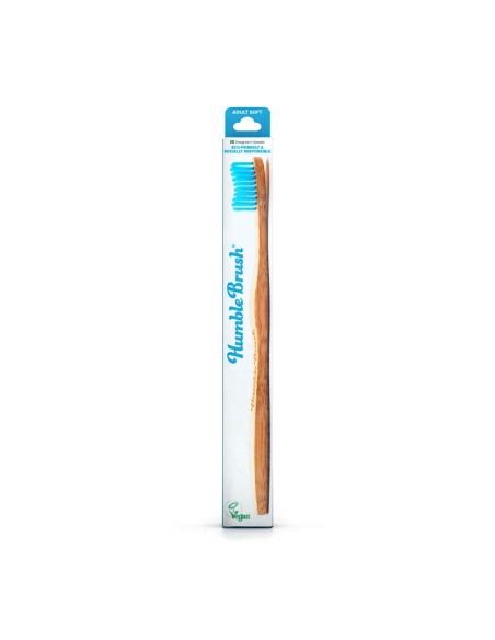 The Humble Co. Soft Blue Adult Bamboo Toothbrush The Humble Co. Soft Blue Adult Bamboo Toothbrush