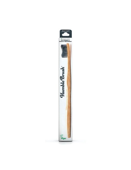 The Humble Co. Soft Adult Black Bamboo Toothbrush The Humble Co. Soft Adult Black Bamboo Toothbrush
