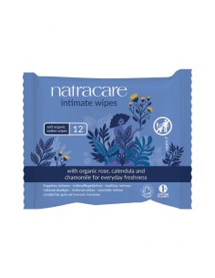 Natracare Intimate Wipes x12 Units