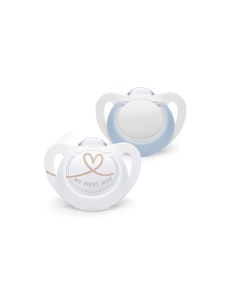 NUK Star Silicone Soother 0-6M x2