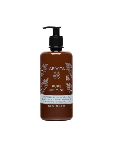 Apivita Pure Jasmine Shower Gel with Essential Oils Ecopack 500ml Apivita Pure Jasmine Shower Gel with Essential Oils Ecopack 500ml