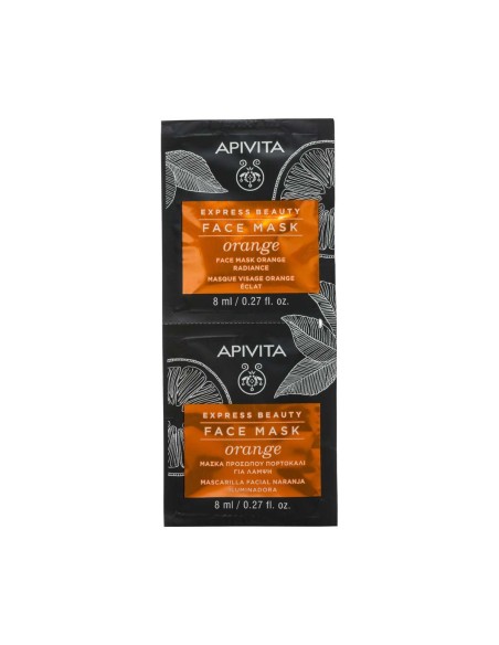 Apivita Express Beauty Face Mask Orange 2x8ml Apivita Express Beauty Face Mask Orange 2x8ml
