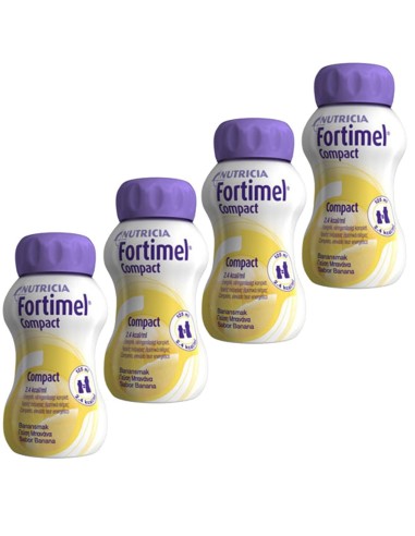 Fortimel Compact  Hypercaloric Supplement Banana Pack 4 x 125ml