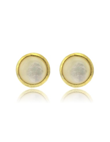 MRio Spirit Silver Earrings with Half Pearl