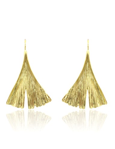 MRio Spirit Earrings Silver Gingko Leaf