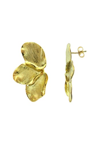 MRio Spirit Earrings Silver Gilded 3 Petals