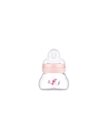 Mam Feel Good Glass Bottle Pink 0m 90ml