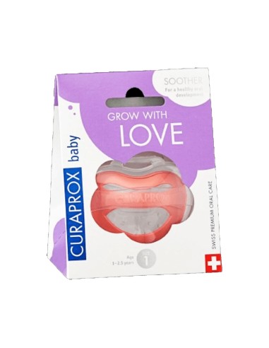 Curaprox Baby Silicone Soother Coral Size 1
