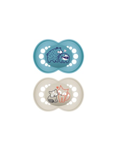MAM Original Silicone Pacifier 6+ Blue 2pcs