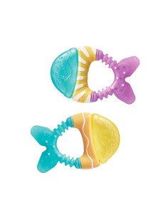 Saro Little Fish Water Teether Mint Purple