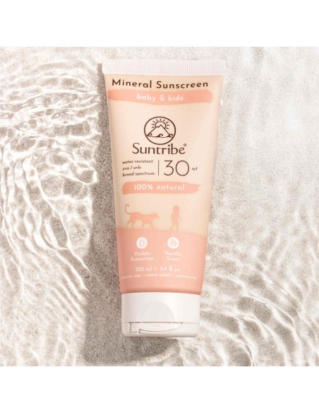 Suntribe Baby and Kids Natural Mineral Sunscreen SPF30 100ml