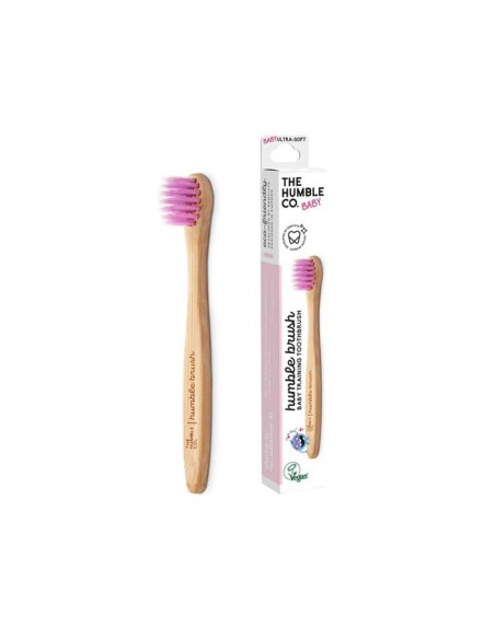 The Humble Co Bamboo Baby Toothbrush Pink The Humble Co Bamboo Baby Toothbrush Pink