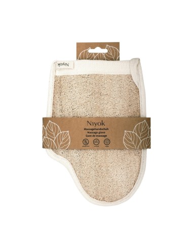 Niyok Massage Glove with Luffa and Cotton
