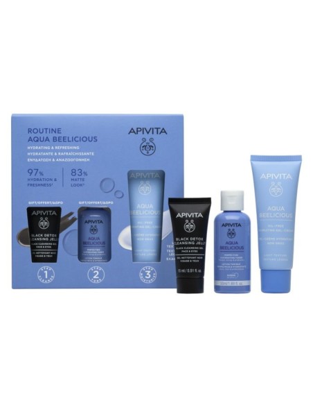 Apivita Pack Routine Aqua Beelicious Light Texture