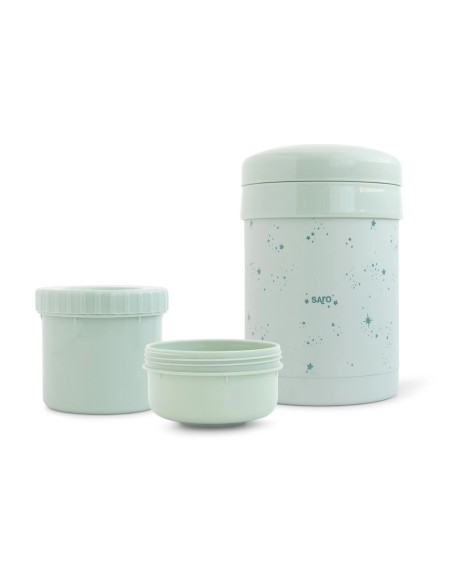 Saro Multi-Section Thermos Green 700ml
