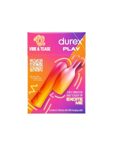 Durex Play Vibe and Tease 2 in 1 Vibrator and Teaser