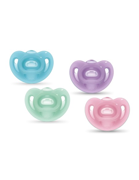 NUK Sensitive Silicone Pacifier 0-6M x2