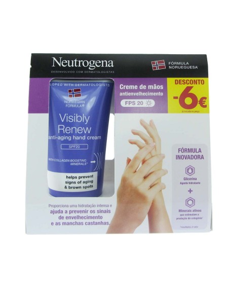 Neutrogena Duo Visibly Renew Hand Cream SPF20 75ml Neutrogena Duo Visibly Renew Hand Cream SPF20 75ml