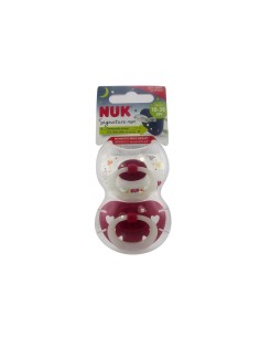 NUK Signature Night Silicone Soother 18-36m x2 2