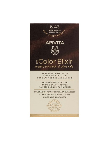 Apivita My Color Elixir 6.43 Dark Blonde Copper Gold