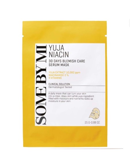 Some By Mi Yuja Niacin 30 Days Blemish Care Serum Mask 25g