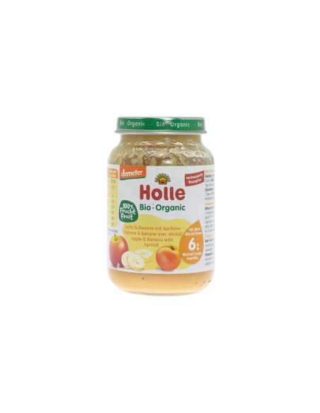 Holle Bio Jar Apple and Banana with Apricot 6M 190g Holle Bio Jar Apple and Banana with Apricot 6M 190g