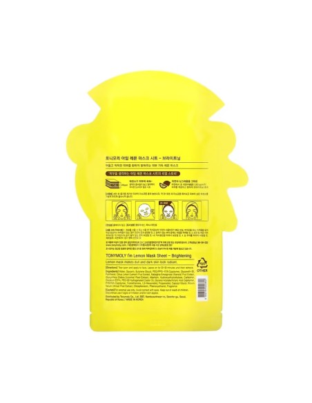 Tony Moly I'm Lemon Brightening Facial Mask 21g