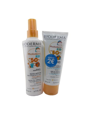 Bioderma Pack Photoderm KID FPS50+ Spray 200ml + Photoderm Kid 50+ Milk 100ml