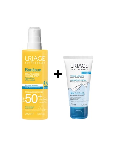 Uriage Pack Bariesun Infant Spray SPF50 200ml and Gentle Cleansing Cream 50ml