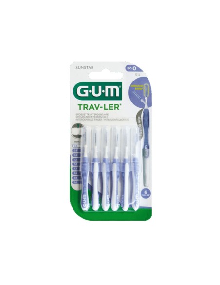Gum Trav-ler Dental Brush 0.6mm x6