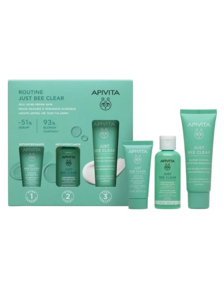 Apivita Pack Routine Just Bee Clear